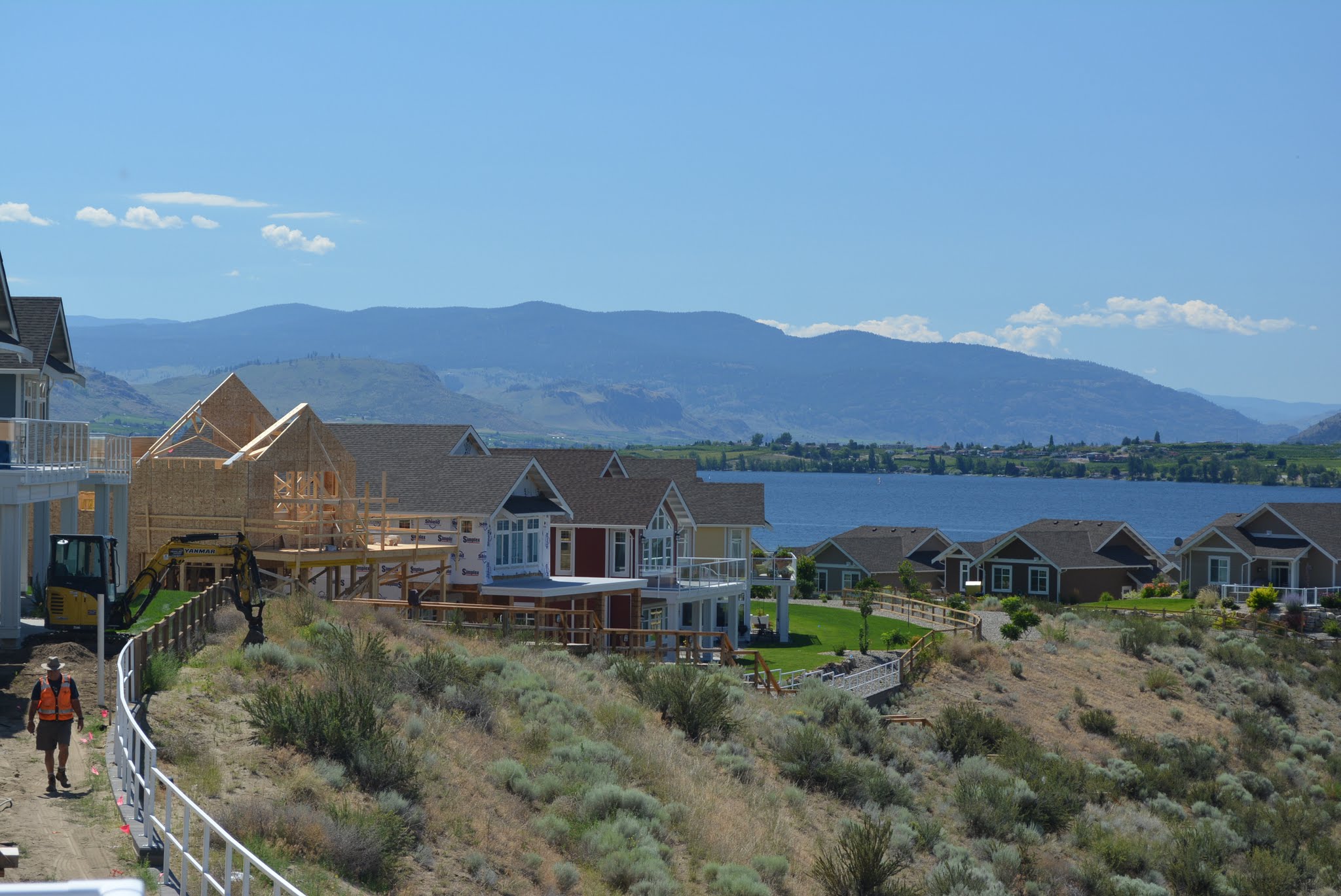 Construction June 28 Lakeside Cottages, Okanagan Valley real estate