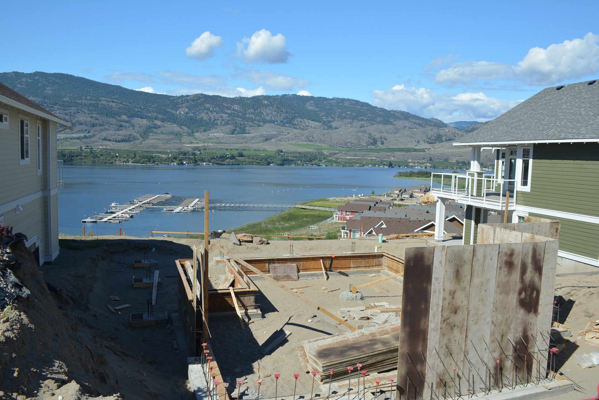 Construction July 13 Lakeside Cottages, Okanagan Valley real estate