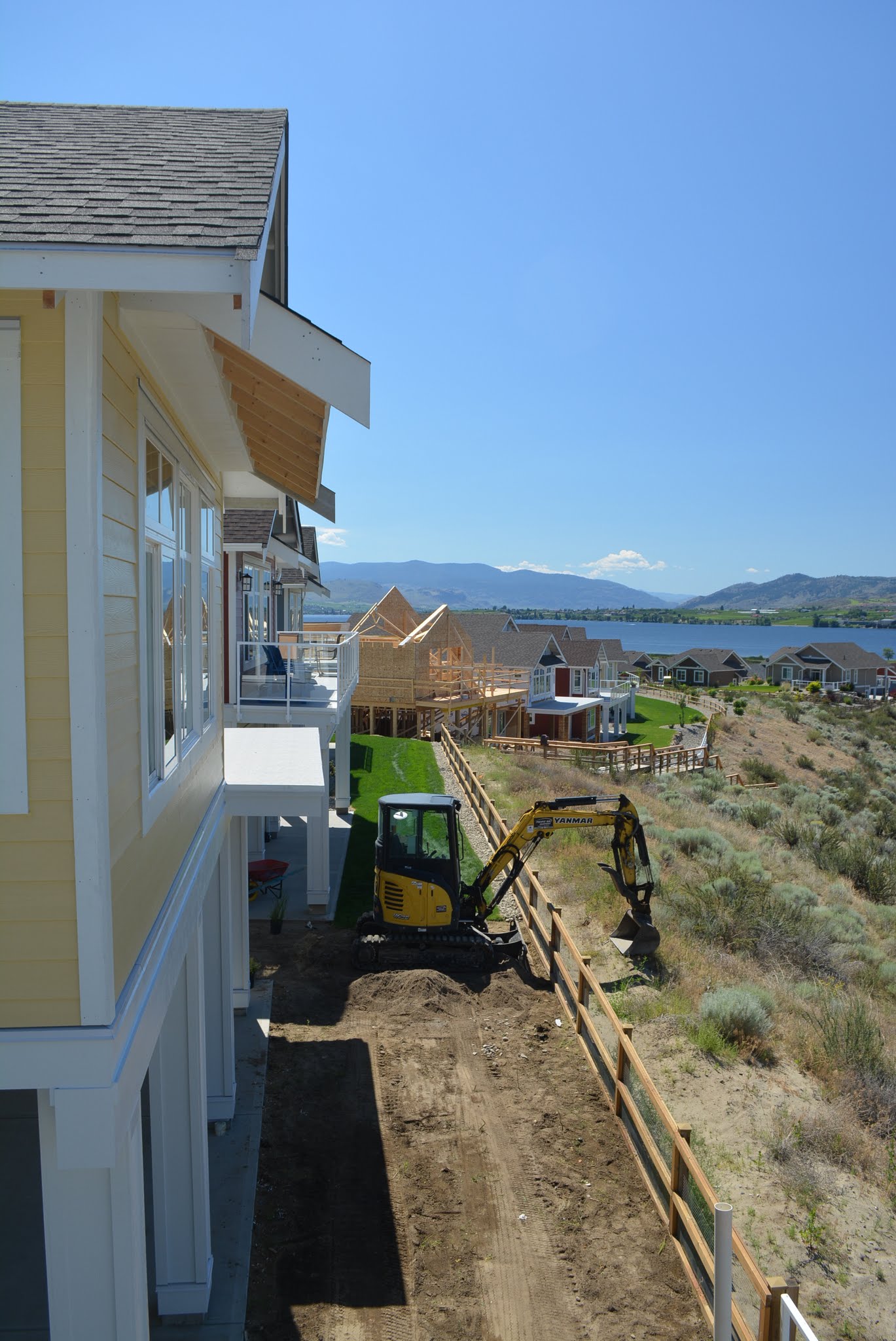 Construction June 28 Lakeside Cottages, Okanagan Valley real estate